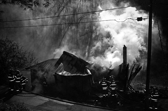 Fire in Saluda